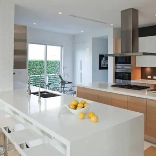 Blat de baie quartz Crystal Absolute White