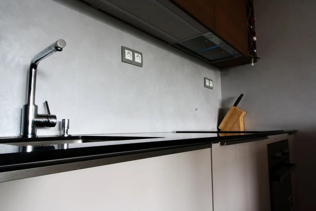 Blat de baie quartz Gobi Black