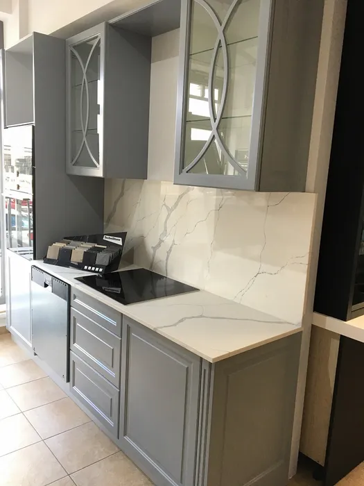 Blat de baie quartz Calacatta Amnis