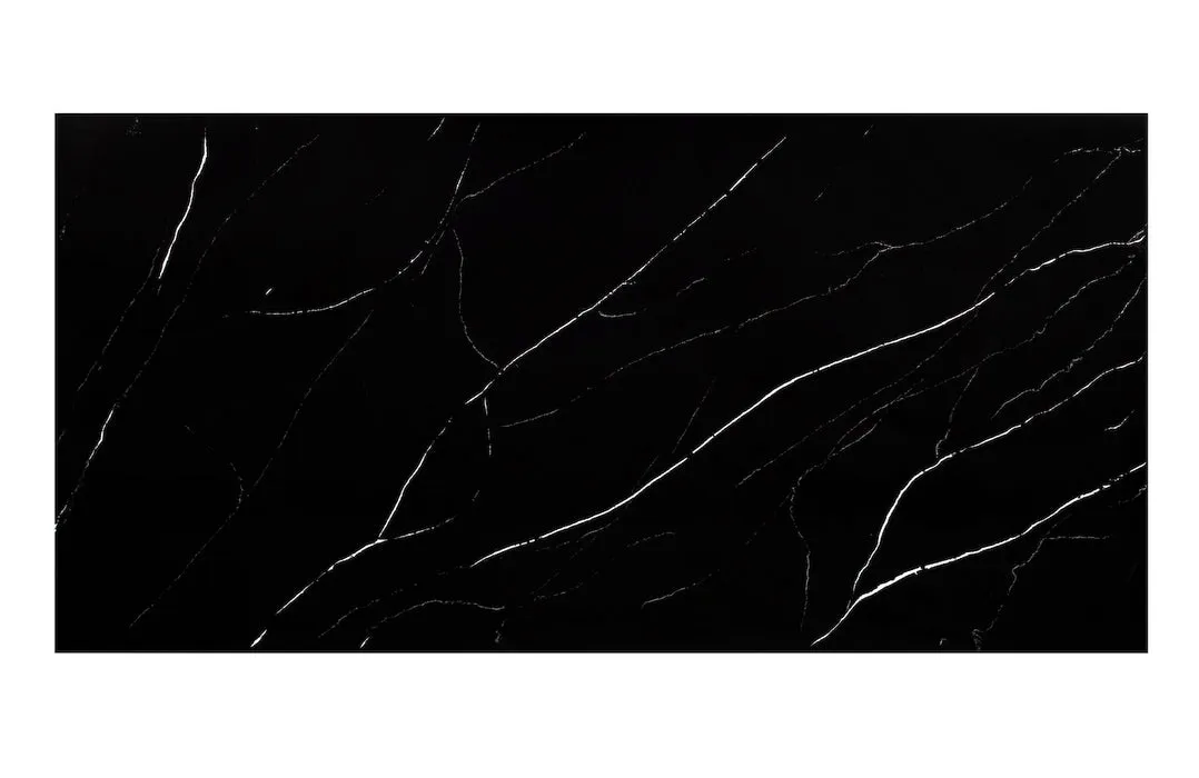 Blat de baie din quartz Marquina Tierra (Belenco), finisaj lucios
