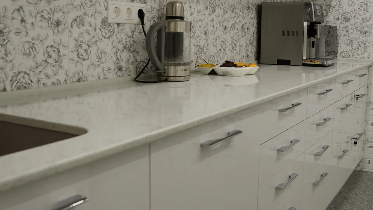 Blat de baie quartz Noble Carrara