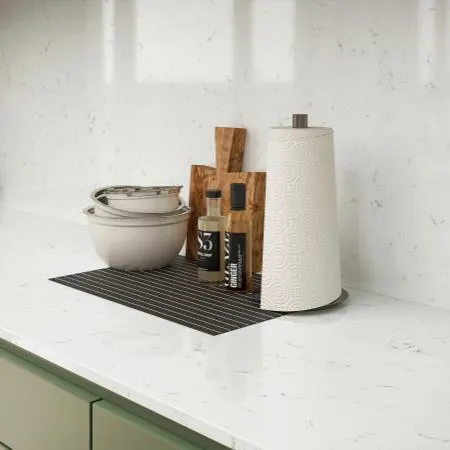 Blat de baie quartz 6102 Sierra White