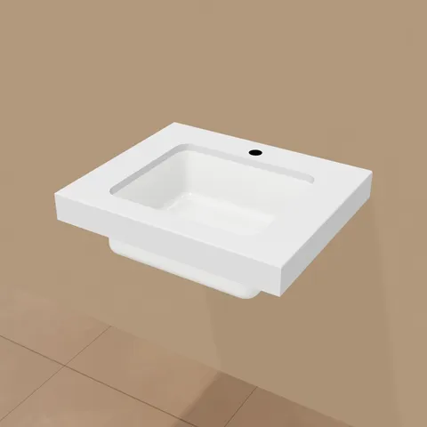 Blat baie + Chiuv monolit Quartz ARCADIA 60X50XH10 cm