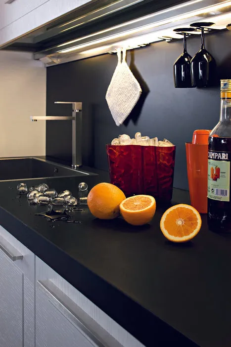 Blat de baie quartz Superblack