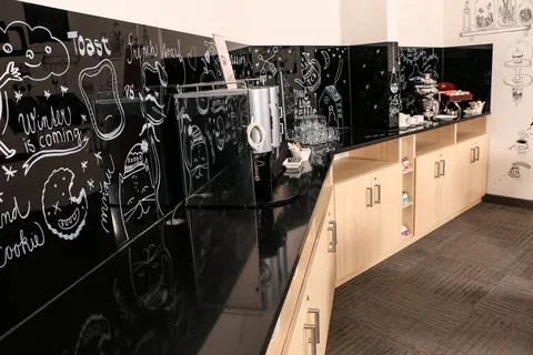 Blat de baie quartz Brilliant Black