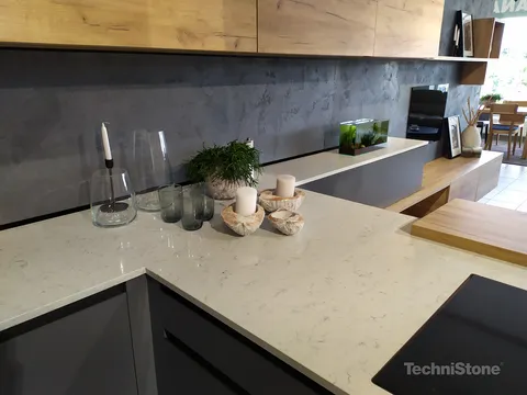 Blat de baie quartz Noble Areti Bianco