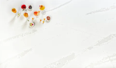 Blat de baie quartz Calacatta Valencia