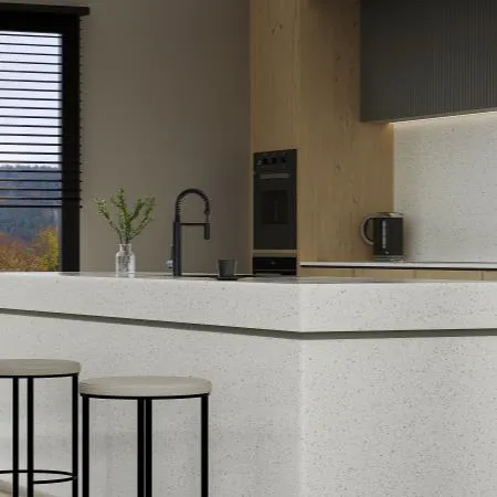 Blat de baie quartz 5601 Lusetia White