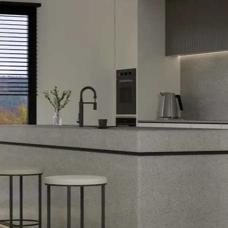 Blat de baie quartz 5702 Lusida Gray