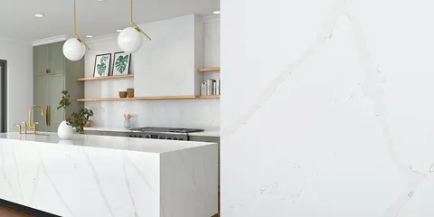 Blat de baie quartz Calacatta Garda